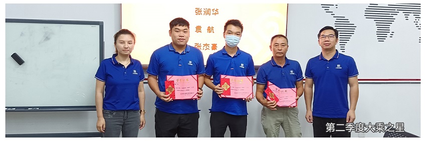 大乘建筑21年第二季度之星